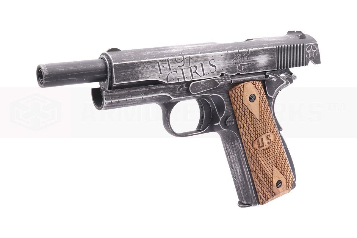 [Air Gun] Auto Ordnance Cybergun Custom 1911 Fly Girls Co2 Blowback Pistol (CG-AU0300-AG - 4.5mm/.177)