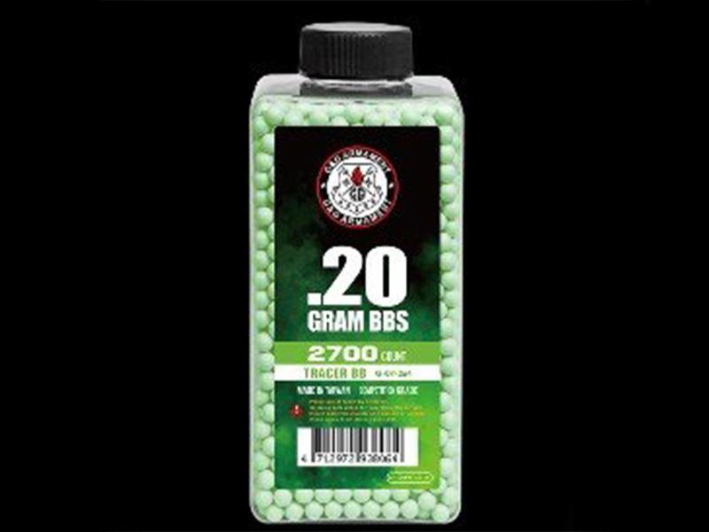 G&G Tracer BB's 0.20g Bottle (2700 Rounds - Green Tracer - G-07-264)