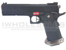 [Discontinued] Armorer Works Custom 'Custom Combat' Hi-Capa GBBP (Full Black Slide - Black Frame - Gold Barrel - AW-HX2203)