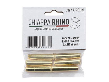 Chiappa 4.5mm/.177 Rino 50DS/ .357 Magnum Shells (Pack of 6)