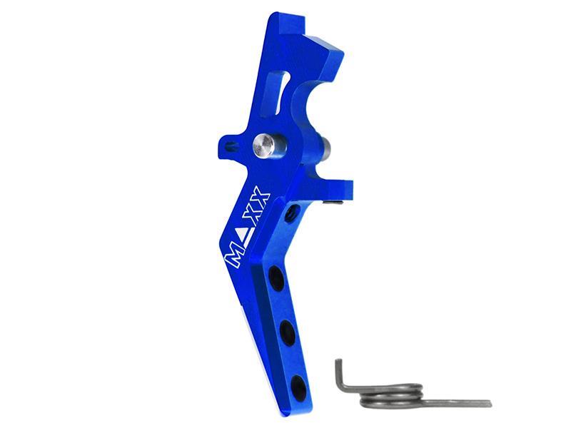Maxx Model CNC Aluminum Advanced Speed Trigger (Style A) (Blue)