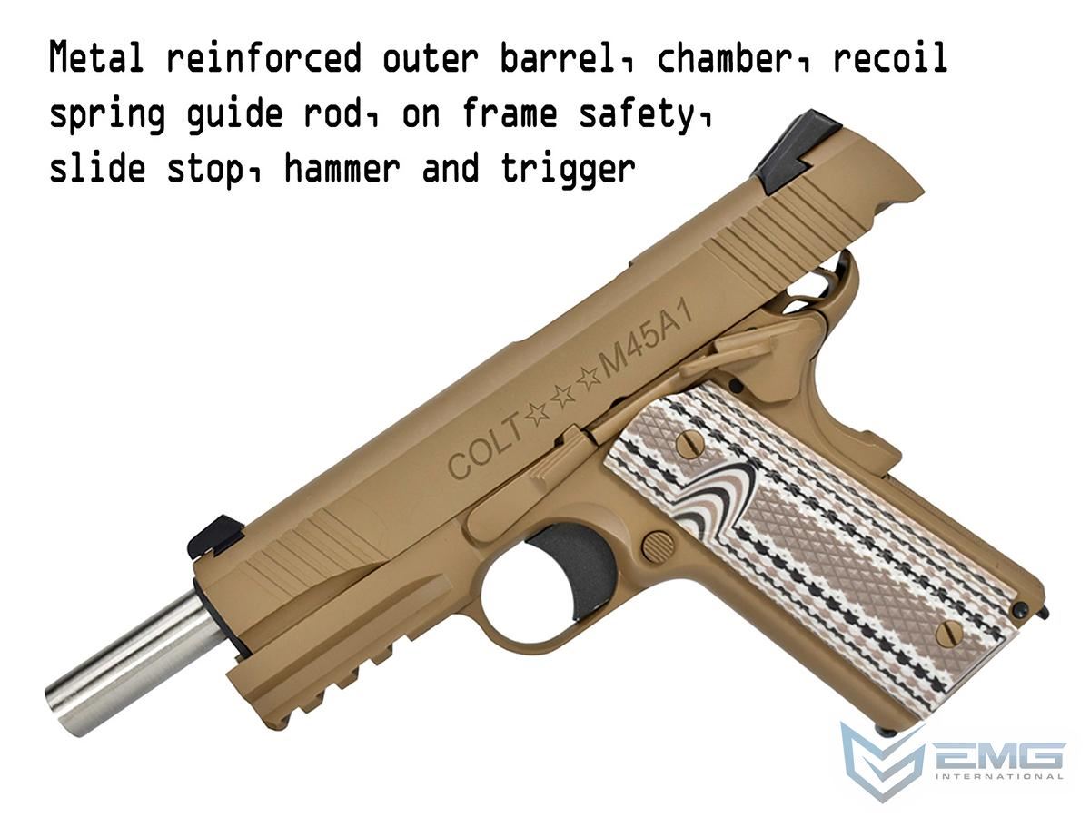 Colt M45A1 FDE Gas Blowback Pistol (EMG/Army - R48-1)