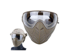 Big Foot Piloteer Vented Full Face Mask (Clear Lens - Tan)