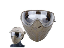 Big Foot Piloteer Vented Full Face Mask (Clear Lens - Tan)