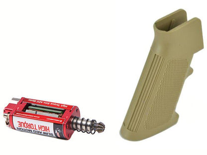 Ares Slim Pistol Grip for M4 with High Torque Slim AEG Motor (Tan - PG-M-001-DE)