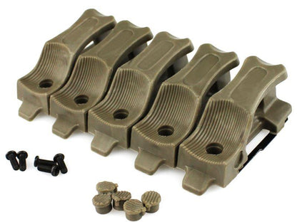 Big Foot M4 Magazine Mono Rest Grip (Tan - Pack of 5)