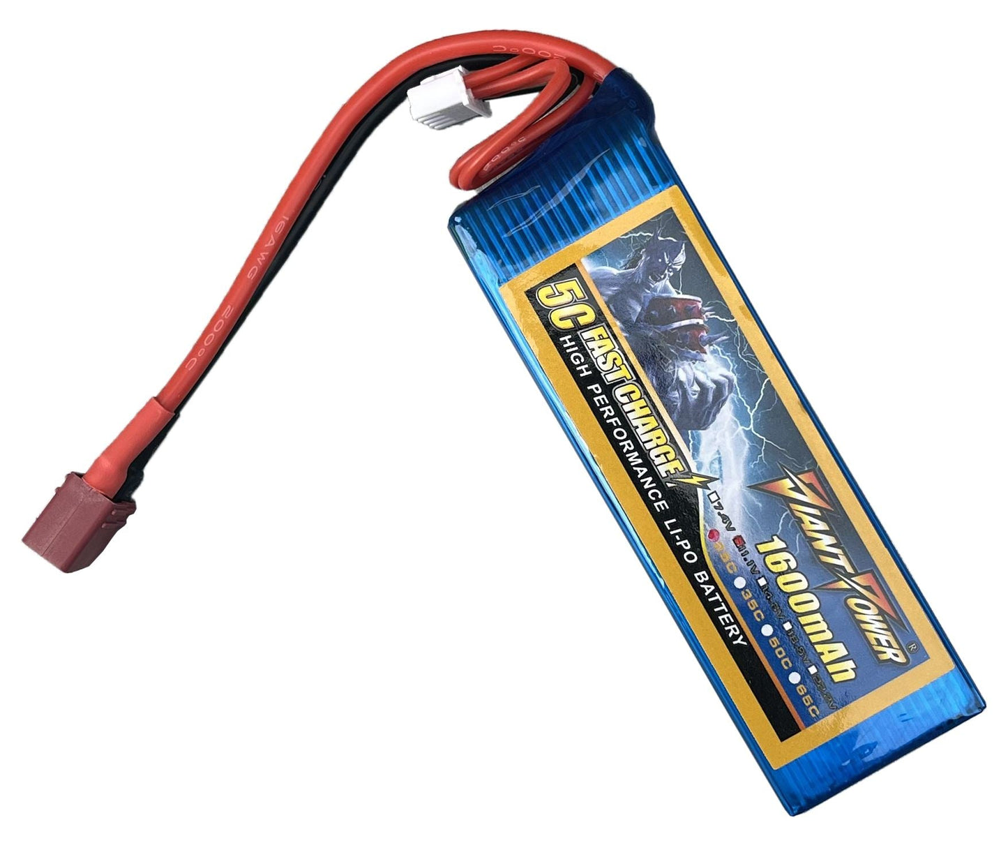 ACM 11.1v 1600mAh 25C Continuous Discharge Lipo Battery (Mini Gun/Micro Gun - Deans)