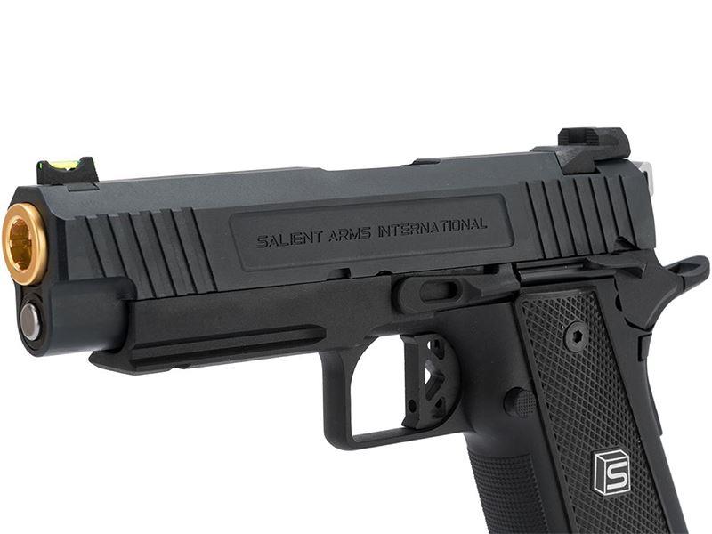 Salient Arms International by EMG 2011 DS 4.3 Gas Pistol (Gold Barrel - Black - 4.3)