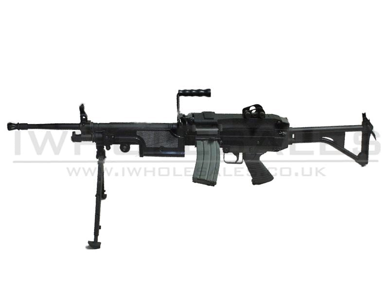 [Free Box Mag] Classic Army M249 MK1 AEG with FREE Drum Magazine (Skeleton Stock) (CA-006M)