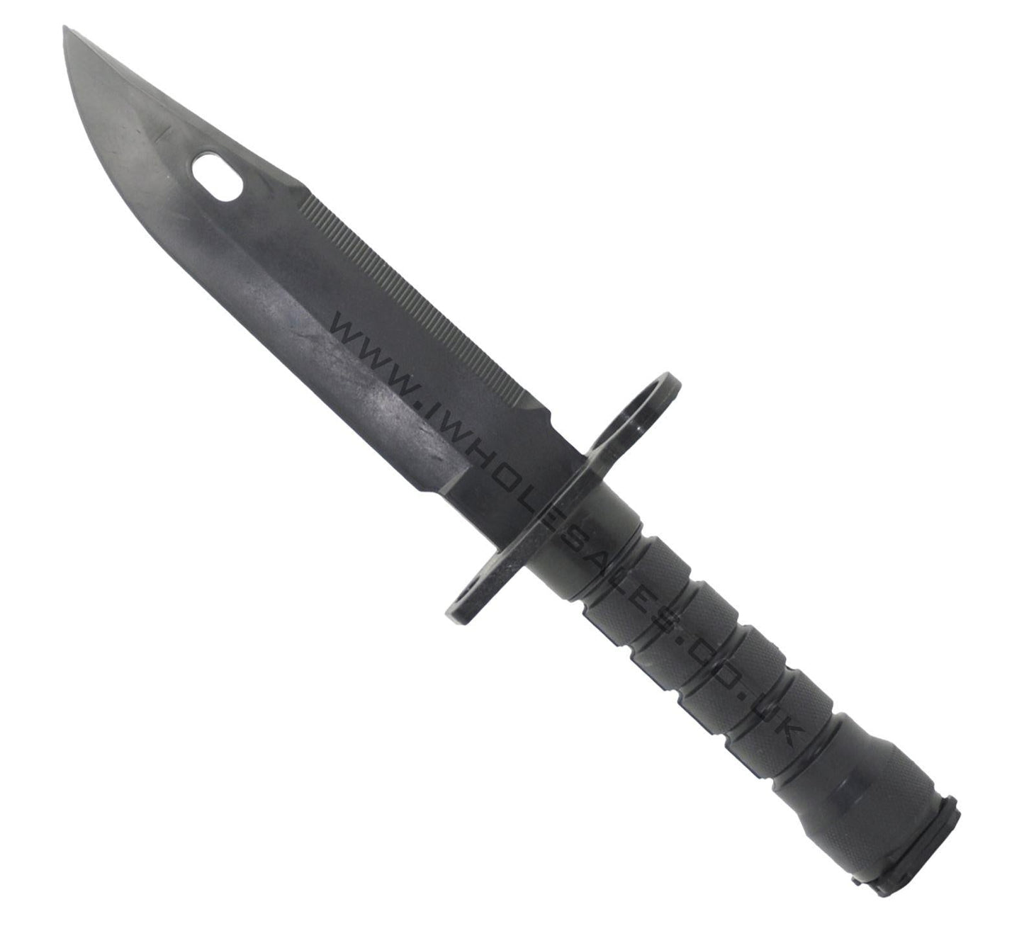 ACM M4 Rubber Knife with Case and Straps (Black)