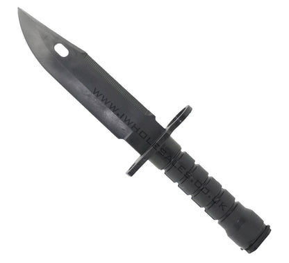 ACM M4 Rubber Knife with Case and Straps (Black)