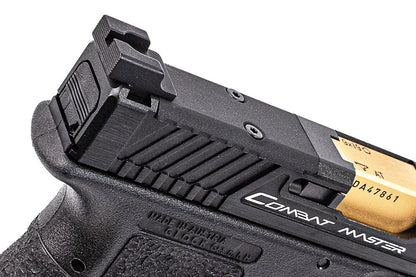 GHK Glock x TTI G34 MOS Combat Master JW2 Gas Blowback Pistol by EMG (Steel Slide)