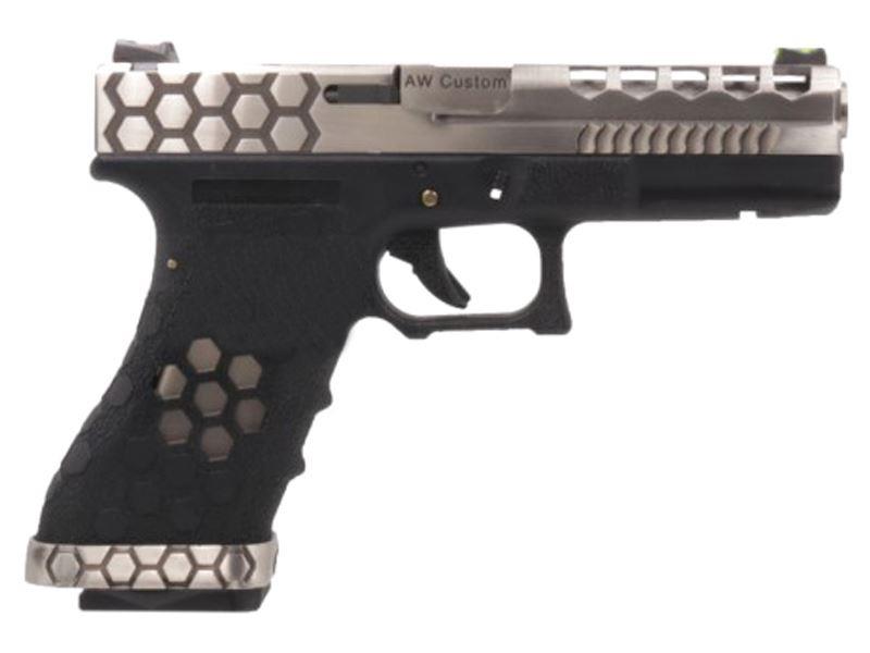 Armorer Works Custom Hex Cut GBB (AW-VX0200 - Silver)
