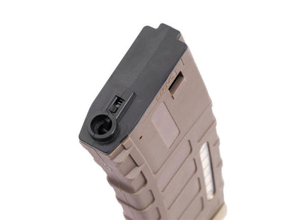 Battleaxe Polymer Enhanced Grip Magazine for M4 Series (Mid-Cap - 130 Rounds - Tan)