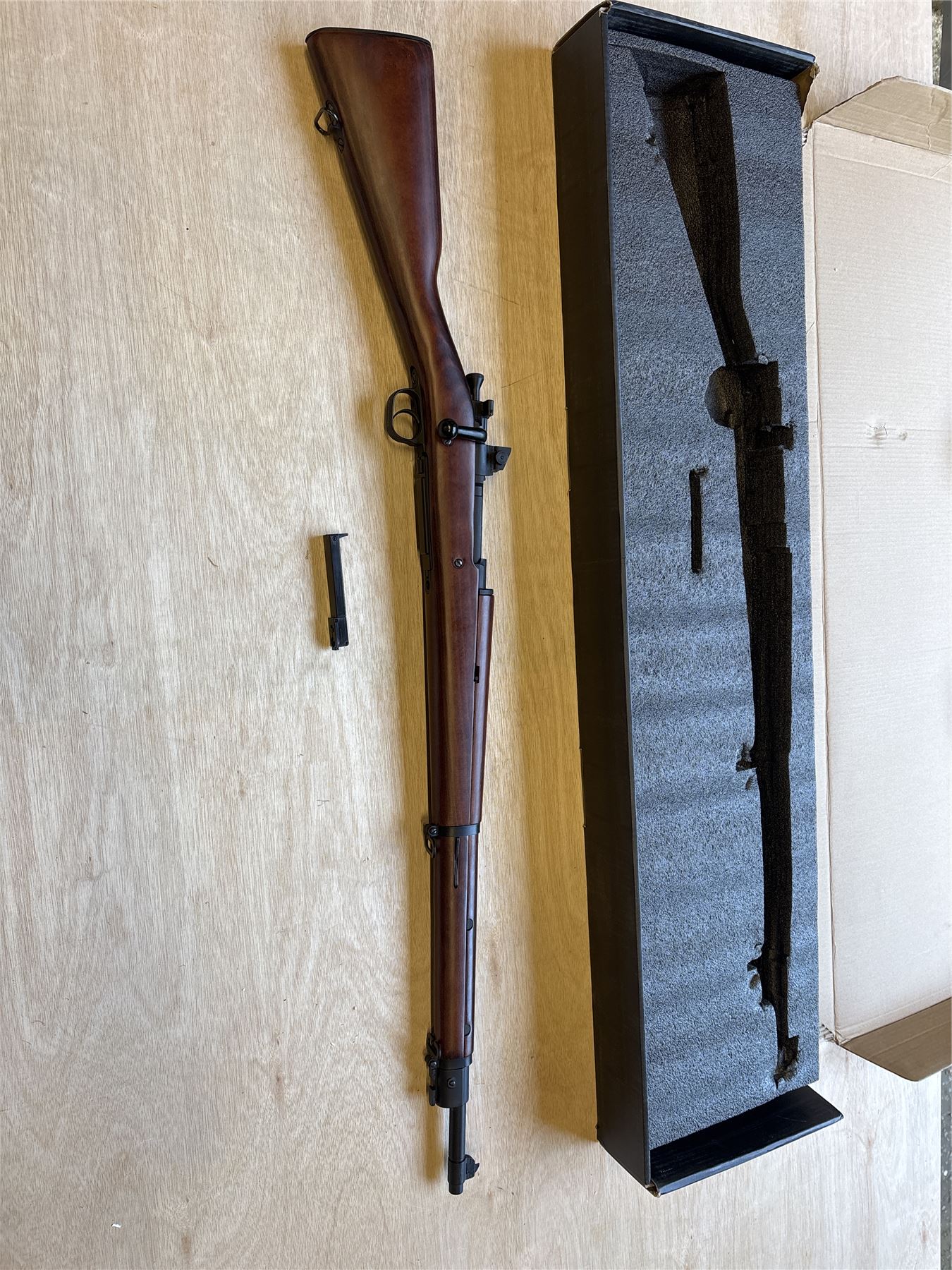 [Boneyard] S&T M1903A3 Spring Rifle (ST-SPG-09) - Bolt slams/sear fault - missing mag - box torn