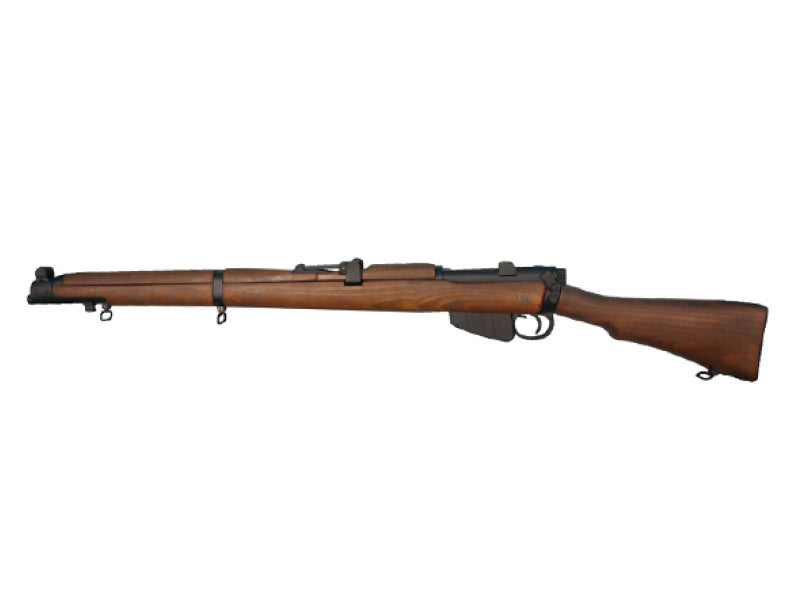 Double Bell Lee Enfield No.1 MK III Shell Ejecting Sniper Rifle (Real Wood - Spring Powered - 106)