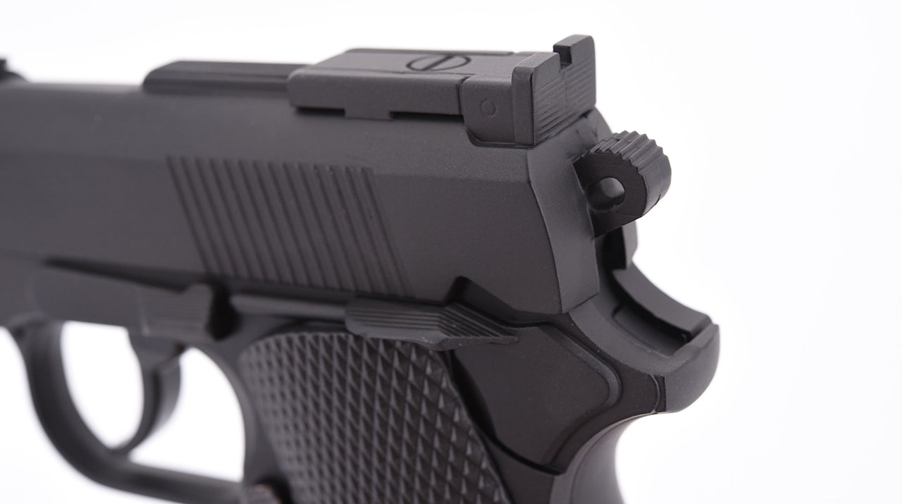 Hwasan 45 Series Co2 Non-Blowback Pistol (S - Full Metal - Black)