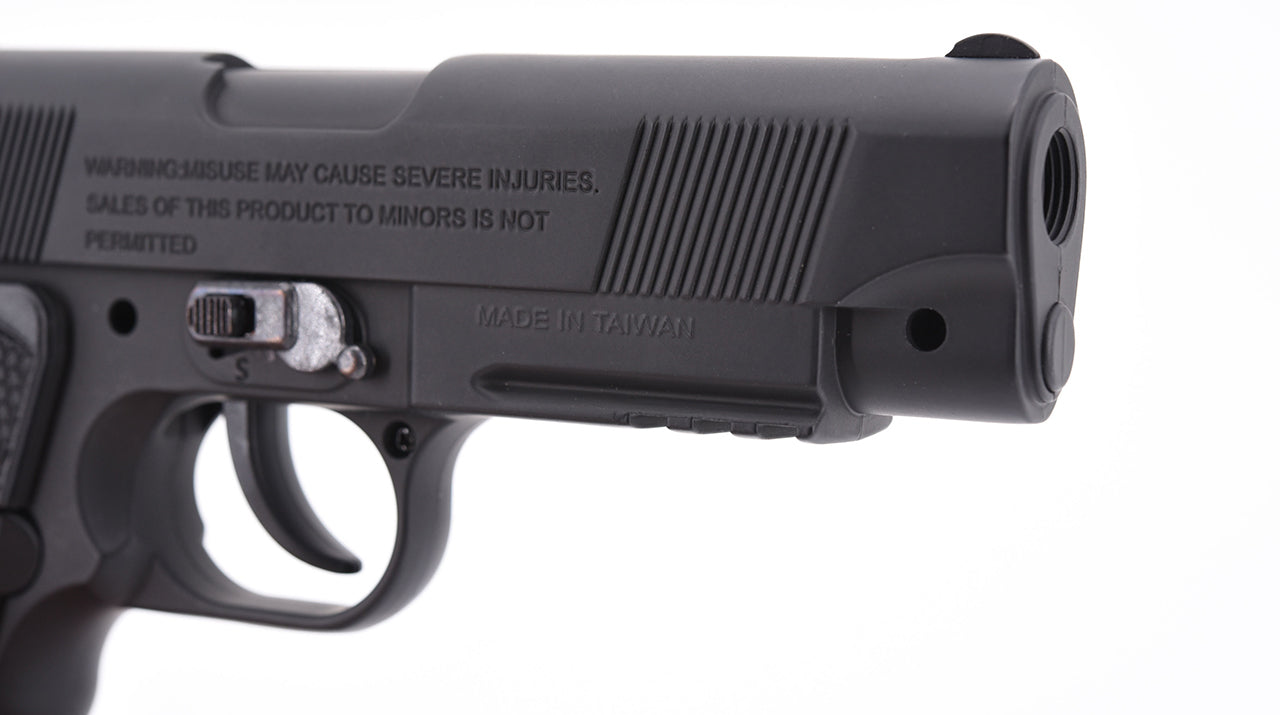 Hwasan 45 Series Co2 Non-Blowback Pistol (M - Full Metal - Black)