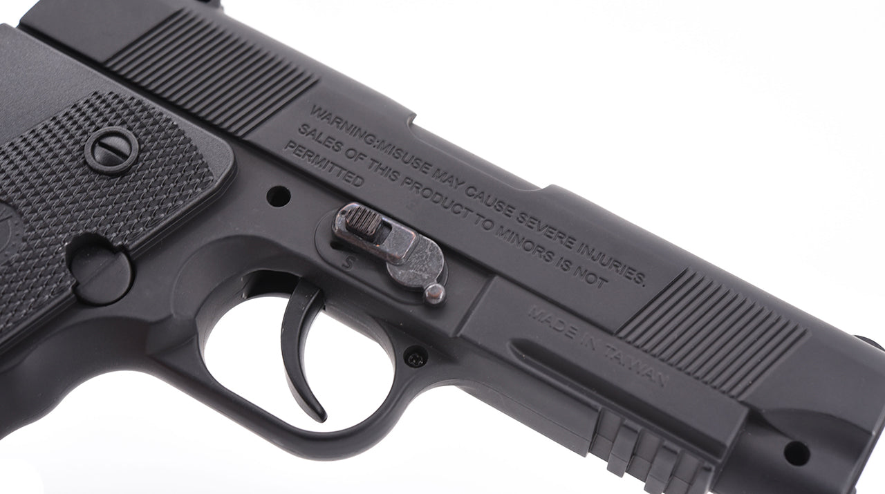 Hwasan 45 Series Co2 Non-Blowback Pistol (M - Full Metal - Black)