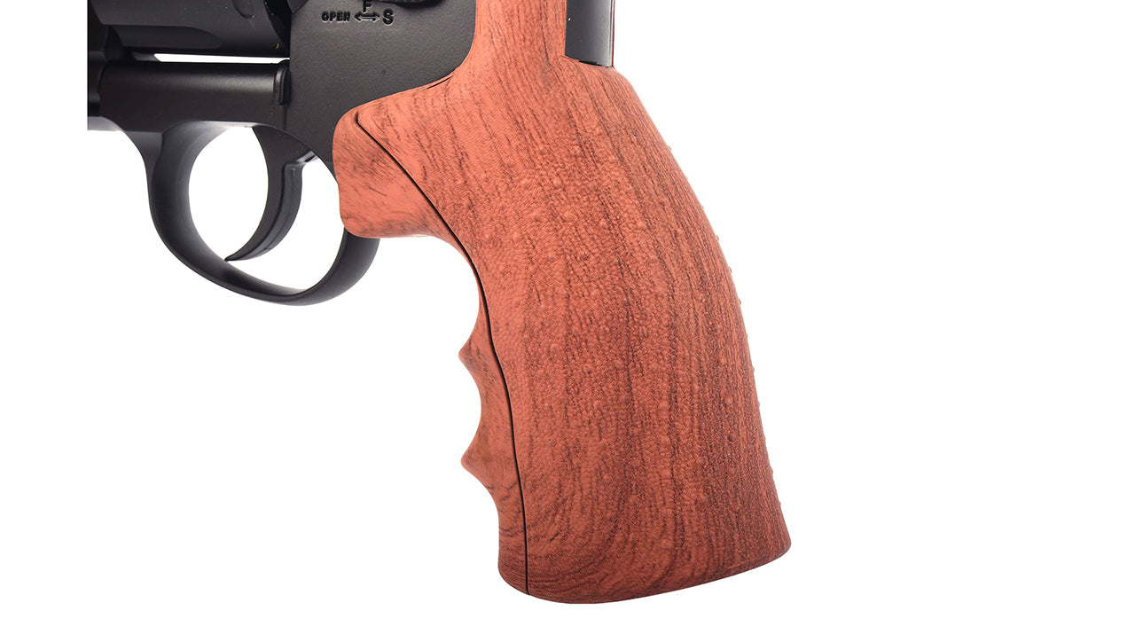 Hwasan 2.5" Co2 Revolver (4.5mm/.177 BB - Black - Faux Wood Grip)