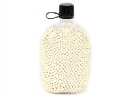 Big Foot Diamond Precision 0.20G White BB Pellets (5000 Rounds - Water/BB Canteen Bottle - Clear)