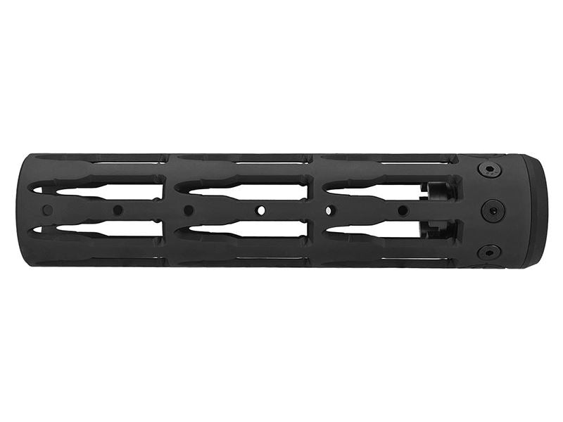 Unique ARs CNC Machined Bullet Handguard for AR15 Pattern Rifles (Black - 9" - With Airsoft Barrel Nut)