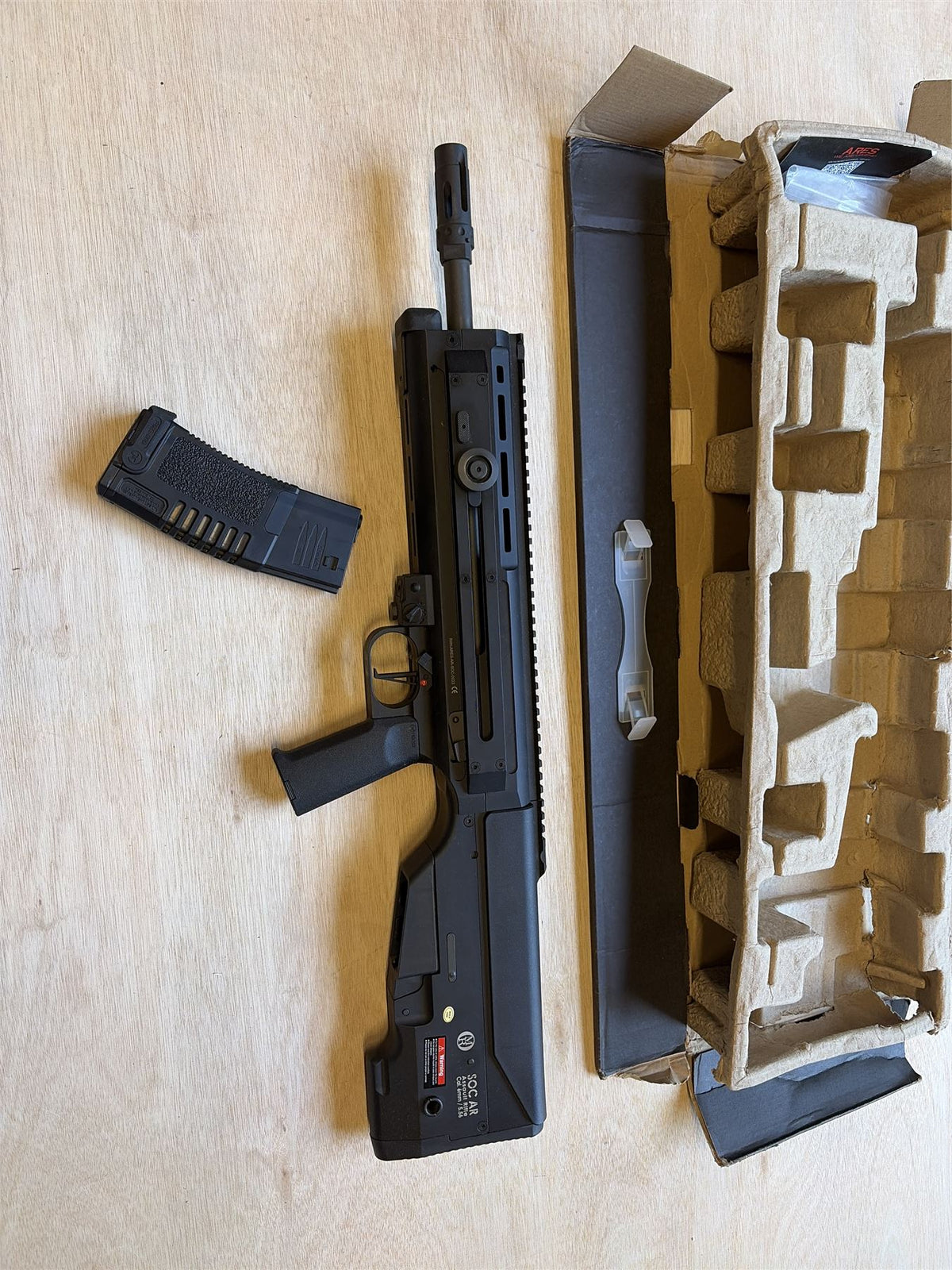 [Boneyard] Ares SOC SLR Bullpup AEG (AR-SOC) - Semi-auto only - feeding fine - box okay