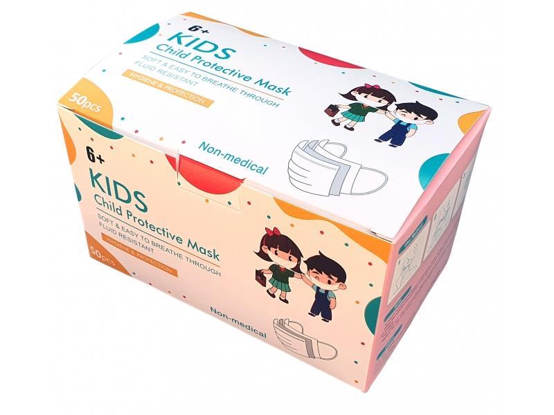 Disposable Kids Printed Masks (50pcs - Box Packed)