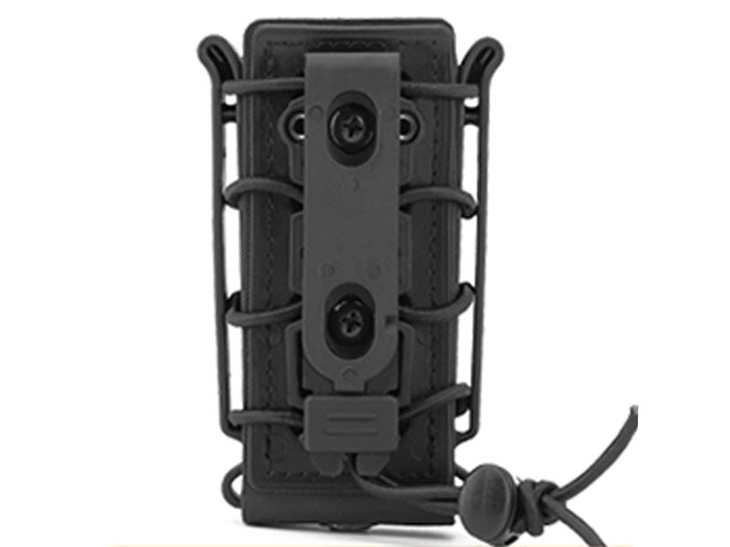 Big Foot Pistol Fast Magazine Pouch (Polymer - Adjustable Elasticated Retention - Black)