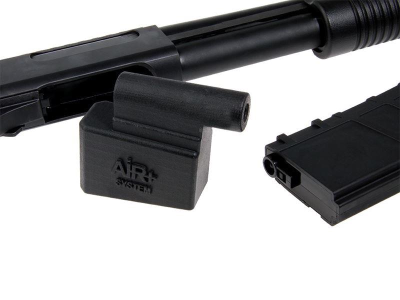 Air System Plus M870 Shotgun to M4 Magazine Adaptor (Black)