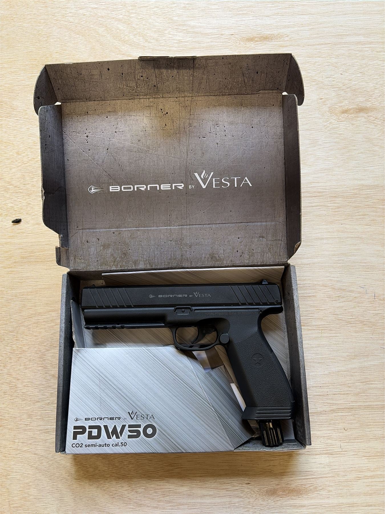 [Boneyard] Borner PDW50 .50 Cal CO2 Pistol - Used condition - Fault unknown