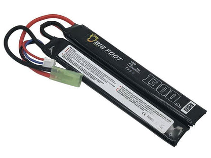 Big Foot Heat Lipo Battery 1300mAh 7.4v 15c (Two Way Split)