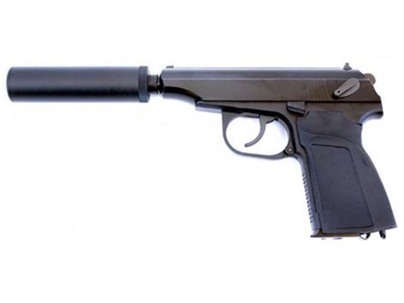 WE Makarov 654K with Silencer (Black) (WE-71051)