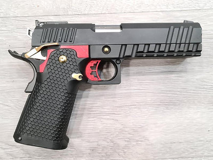 Armorer Works Custom Hi-Capa Double Barrel - Black Slide Black Barrel