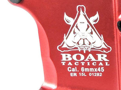 APS "Boar Tactical - Demolition" Silver Edge 17" KeyMod (Tron Stock) AEG (ASR-119X - Red)