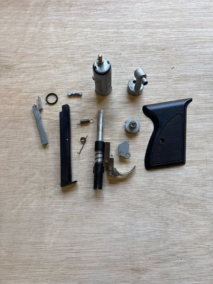 [Boneyard] SRC PPK NBB Gas Pistol (Silver) - Incomplete - parts only - missing gun & mag