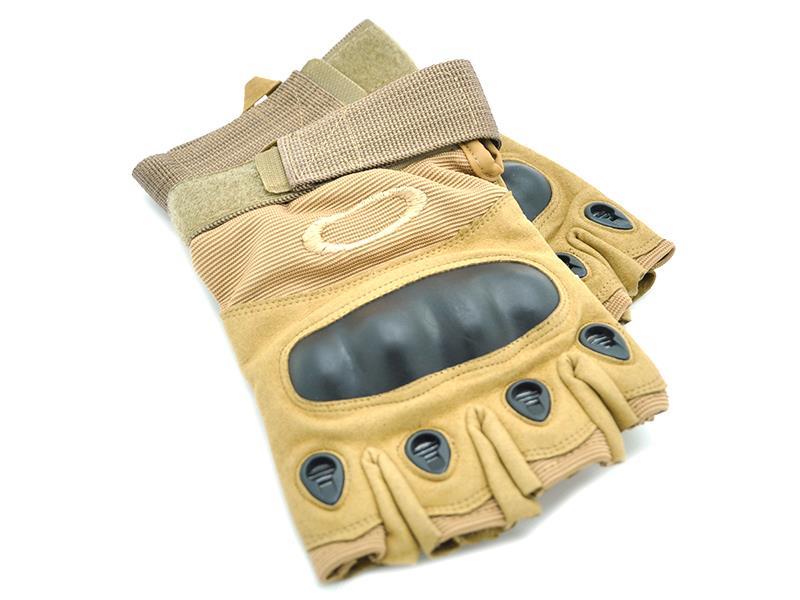 ACM Fingerless Gloves With Nuckle Protection (C:L/E:M - Tan)