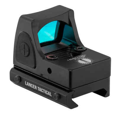 Lancer Tactical Compact Red Dot Reflex Sight w/ Rubberized Controls - Black