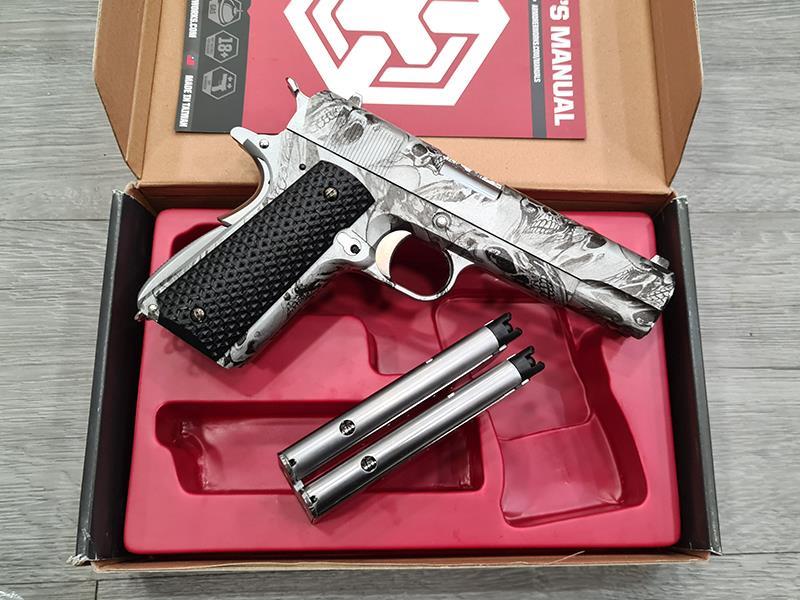 Armorer Works Custom Skull Double Barrel 1911