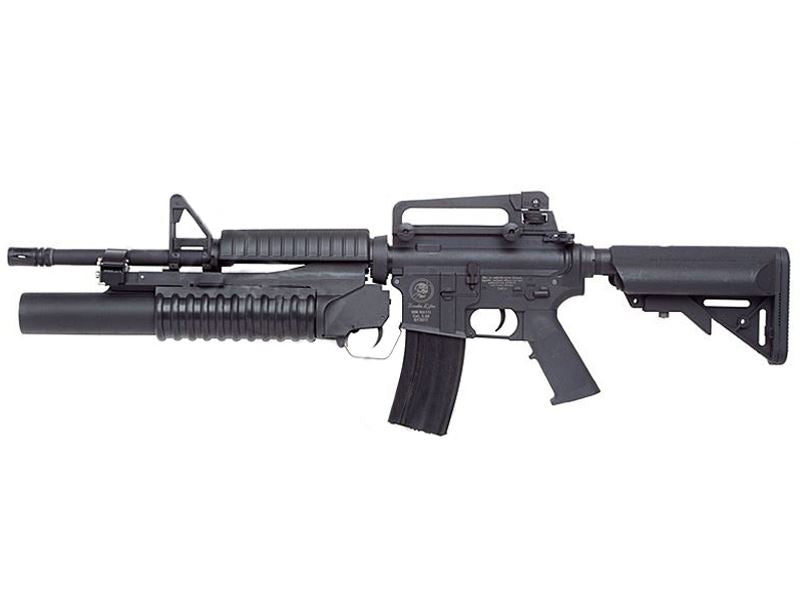 S&T M4A1 with M203 Grenade Launcher (Sports Line - Black - ST-AEG-259-BK-GL-L)