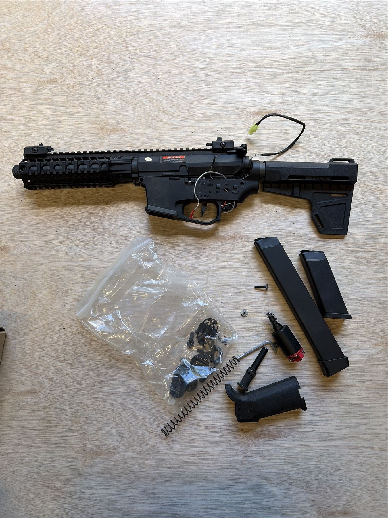 [Boneyard] Ares M45X-S AEG (AR-087E) - In pieces - missing parts unknown - EFCS gearbox