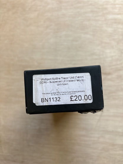 [Boneyard] WoSport Spitfire Tracer Unit (14mm CCW) - Suspected LED board failure - Unknown