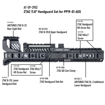 Arcturus PP19-01 VITYAZ ZTAC SP1 Carbine AEG FE AT-K9T-CB-FE (AEG - Black)