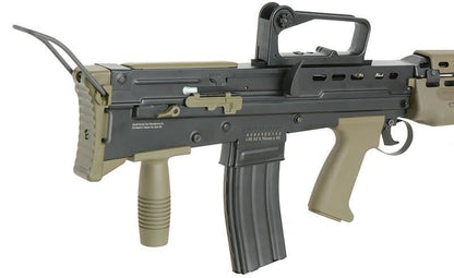 ICS L86A2 LSW AEG Light Support Weapon - Black - GEN.2 FET System/QD Spring (ICS-86NU)