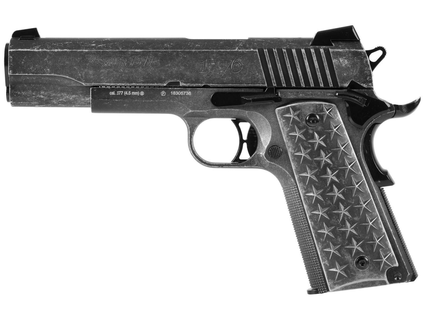 Sig Sauer 1911 "We The People" 4.5mm/.177 CO2 Blowback Air Pistol - Distressed Finish