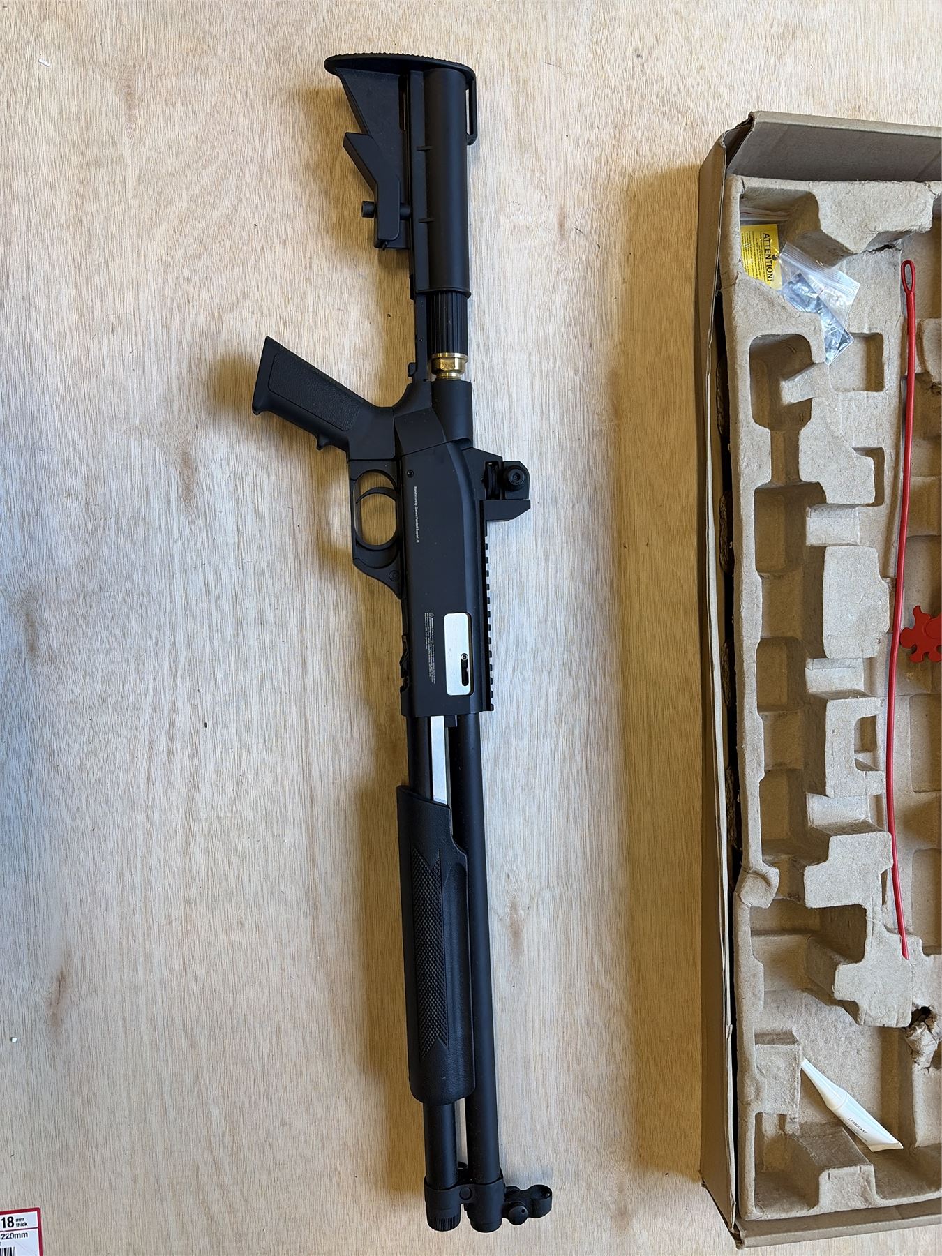 [Boneyard] APS Paintball Marker Pump Action Shotgun (16 Inch - Co2 - 0.68 - Black) - Gas not flowing - not firing