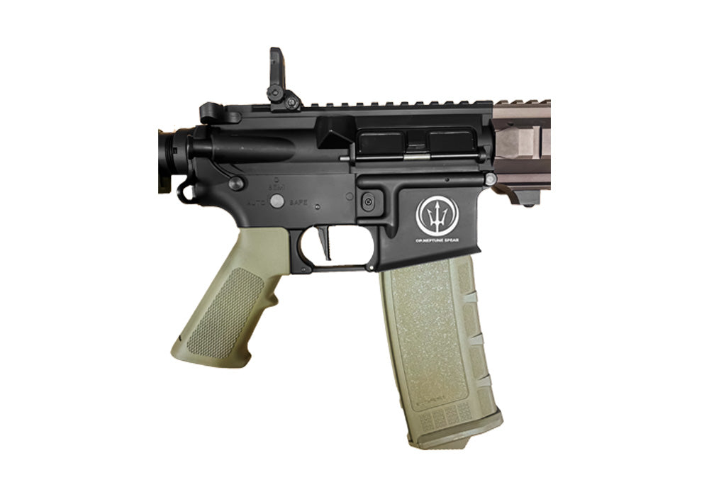 Rossi L119A2 Style Neptune SAS 10.5 AEG with Mosfet (Full Metal - Programmable Trigger - Tan)