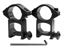 ACM 1"/25.4mm Scope Mounts for 20mm RIS Rails (Long - Black)