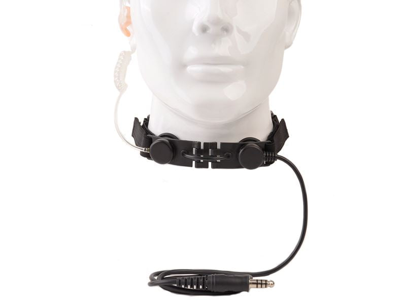 ZTac Tactical Throat Mic - Black