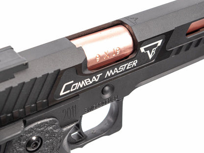 EMG x Armorer Works x Taran Tactical International Distinct JW3 Combat Master GBBP (FULLY AUTO. - TTI - Full Metal - Black - TT-CM0103)